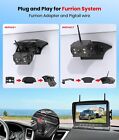 Wireless Rv Backup Camera For Furrion Systems  7  Dvr Hd 1080p Split Monitor 4ch
