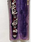 Antique 1800   s Rosewood Piccolo Flute Fife With Molded Leather Case 