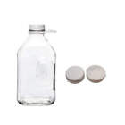 2 Pack Heavy Glass Milk Bottles 2 Quart  64 Oz  Jugs  Extra Lids   Pour Spouts 