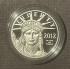 2012-w American Eagle  100 Platinum Proof Coin 1 Oz Bullion Ogp   Coa - 09360