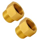 G 1 2 Bsp Male To Us 1 2 Npt Female Thread Converter Adapter  2-pack   Solid