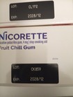 Lot Of 2 Nicorette Nicotine Gum 160ct   4mg Each   fruit Chill       Exp-12 2028