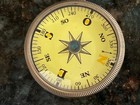 Vintage Brass Pocket Compass  Engraved    anchor Always Find Home        o    For W est 