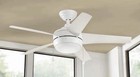 Home Decorators Windward 44 In  Led Indoor Matte White Ceiling Fan W  Light Kit