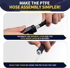Ptfe Hose Assembly Tool  Hose Reaming Tool For 4an  6an  8an  10an With Wrench