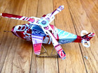 Recycled Military Type Handmade Helicopter With Coca Cola Tin