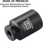 Mixpower 1 2 Inch Drive Deep Impact Socket 1-1 2 Sae  1-1 2   Black