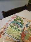 Vintage 1983 Cabbage Patch Kids Christmas Gift Wrapping Paper  8 3 Sq Ft Nos