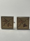Vtg Cufflinks 1960s Swank Bull Bear Stock Market