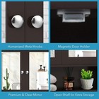 Wall-mounted Bathroom Storage Shelf Medicine Cabinet Organizer Mirror Adjustable