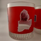Set 5 Vtg Atl Associated Truck Lines Waffle Base Rocks Glass See Thru Semi
