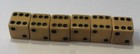Three Pair Butterscotch Bakelite 5 8    Vintage Dice  tested 