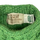 Vtg Aran Sweater Market Kids Cable Knit Sweater Green Merino Wool Ireland Sz 7-8