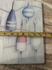 Tempered Glass Cutting Board Buoys Beach Cottage Kitchen 15 5  X 11 75 
