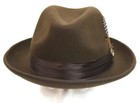 Men s Fedora Dress Hat Dark Brown Un-101 Size S  M  L  Xl  2xl  Australian Wool