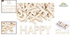52 Piece Set Of Smooth Wooden Letters For Wall Signs And Craft Projects