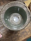 Vtg Mcm Jeanette Glass Greek Hellenic Green Ice Bucket