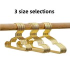 Mini Metal Pet Clothes Hangers Gold For Small Dog Cat Doll Outfit Display