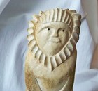 Vtg Inuit Carving Sculpture Native Figure 11  Signed Jim W