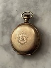Antique Langendorf Pocket Watch Gold Filled Case Hunter Case  - For Repair