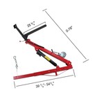 500lbs 36 2 -56 7  Boom Range Hydraulic Pickup Truck Crane 2  Hitch Mount  red 