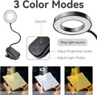 Reading Light  Rechargeable 20 Led Book Light For Reading In Bed  Portable Clip 