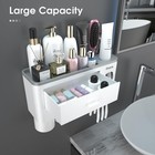 Ihave Toothbrush Holders For Bathrooms  3 Cups Toothbrush Holder Wall Mounted