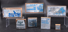 Vtg Printing Letterpress  7  Printer Blocks Cuts Thriller Movies Burton 1970s