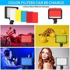 Led Video Light 2-pack  5600k Dimmable Usb Photo Lights With Mini Tripod And 