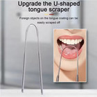 Tongue Cleaner With Travel Handy Case Stainless Steel Tongue Scraper Metal Brush