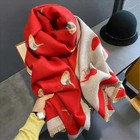 Women s Thick Cashmere Feel Scarf Warm Printed Pashmina Shawl Winter Wrap