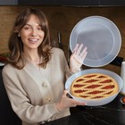 2 Pack Plastic Pie Carrier With Airtight Lid - Airtight Cover Bpa Free Container