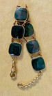 Victorian Bloodstone 7 Panel Gold Filled Watch Chain Or Bracelet Signed Korff