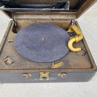 Antique Victor Victrola Hand Crank Phonograph Portable W  Nipper Logo Emblem
