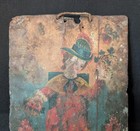Antique Religious Art Mexican Retablo  Oil On Tin - Ni  o De Atocha Icon  C  1890