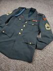 Vintage Us Army Dress Green Jacket 38 Sergeant Aiguillette 91st Infantry Vietnam