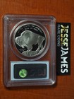 2001 P Proof Silver Buffalo Commemorative Dollar Pcgs Pr69 Dcam Blue Label