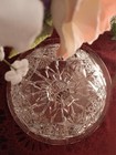 1920 s Stunning Large Crystal Cheese Dome With Replaced Bottom Glass Plate 