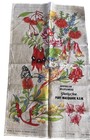 Vintage Australian Wildflowers Linen Fabric Wall Art Hanging Port Macquarie