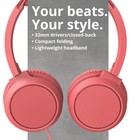 Philips 3000 Series Tah4105rd00 On Ear Red Headphones With 32mm Drivers Bundle