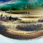 San Francsico Mountains Arizona Antique  Souvenir China Trinket Dish Plate