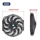12  Electric Radiator Cooling Fan Assembly Kit high Performance Cooling Radiator