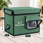 Heated Cat House Indoor Insulated Pet Shelter With Rear Exit For Cats Green