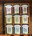 Vintage Herbal Spice Rack W  Herb Painted Ceramic Shakers 