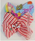 Jojo Siwa Signature Christmas Hair Bow Red White Peppermint Candy Light Up Nwt