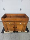 Antique Pennsylvania Primative Pine Wood Dry Sink Handmade 35x42x19 5 sink Depth