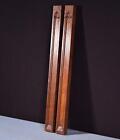 24  Tall Pair Of Antique Gothic Carved Architectural Trim Panels In Solid Oak