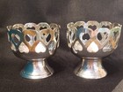 Vintage Silver Plated Candle Holders 3 25 Inches Pair