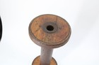 Large Wooden Spool Fiber Yarn Mill Antique Wood 94457