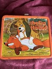 Vintage 1981 Disney The Fox   The Hound Metal Lunchbox   Thermos By Aladdin 